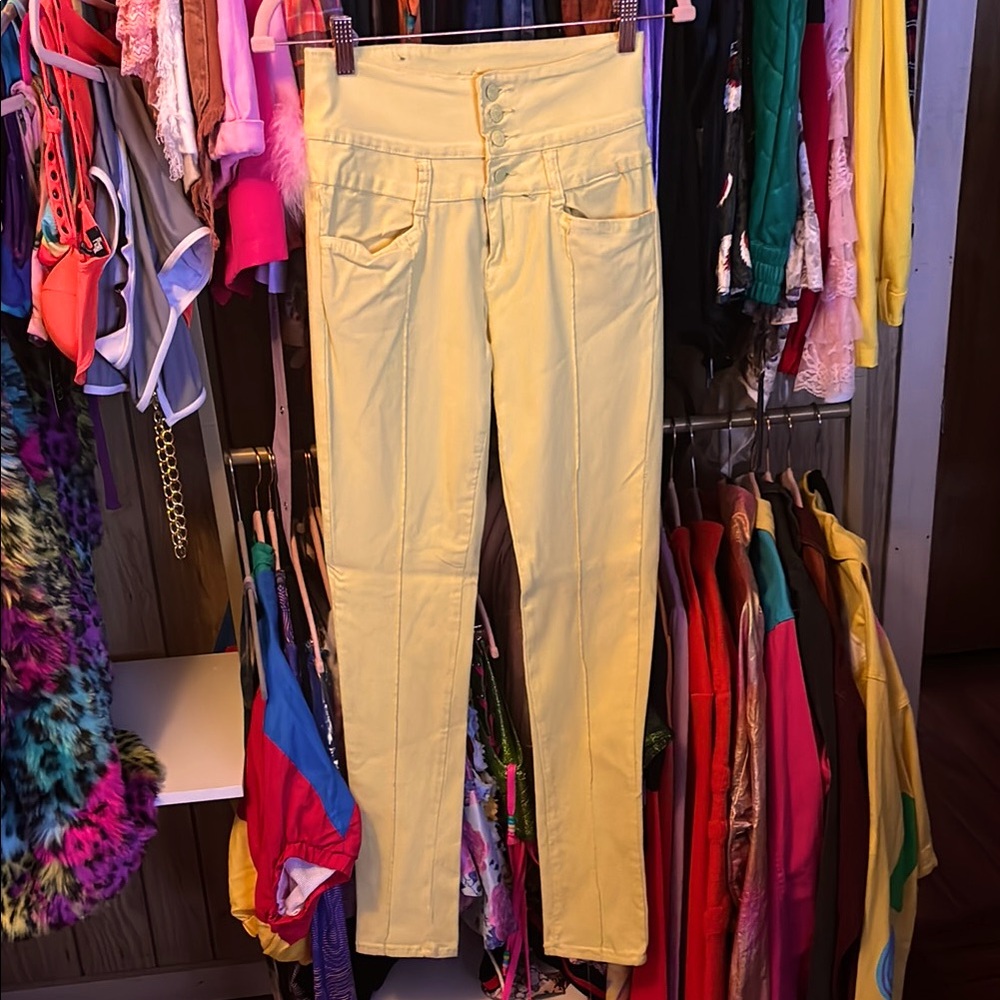 Yellow Skinny Pants